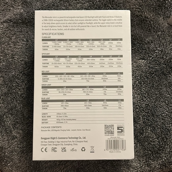 Marauder Mini Powerful LED Flashlight - Picture 12 of 13